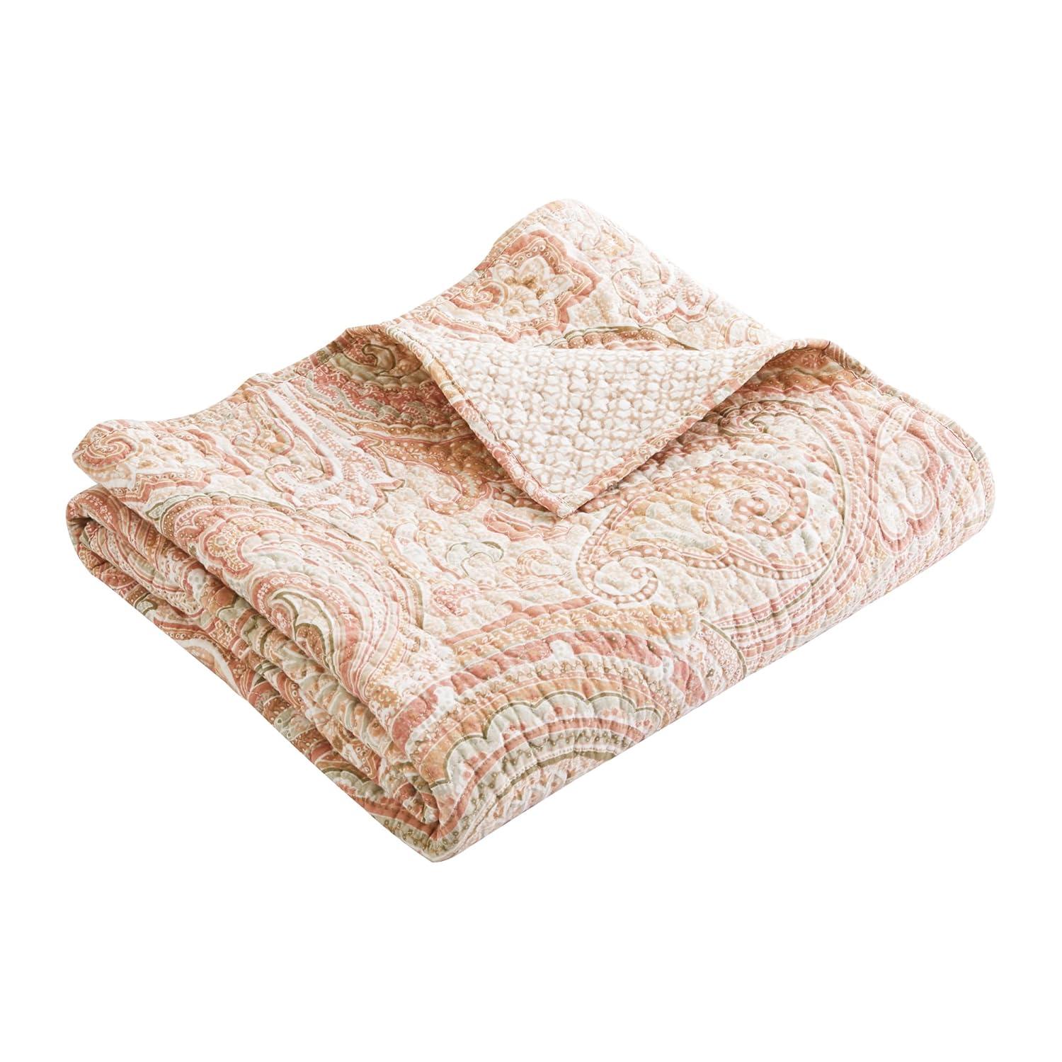 Spruce Blush Quilted Throw - Levtex Home