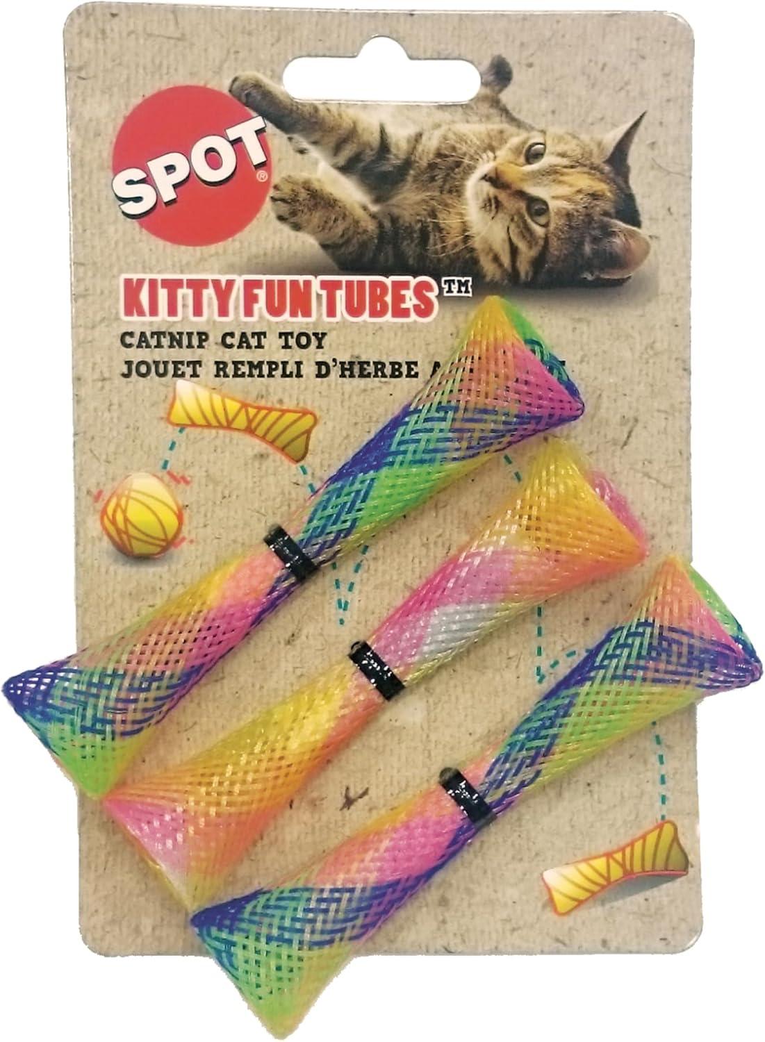 Ethical Pet Spot Kitty Fun Tubes 3 Count  Durable Interactive Cat Toy