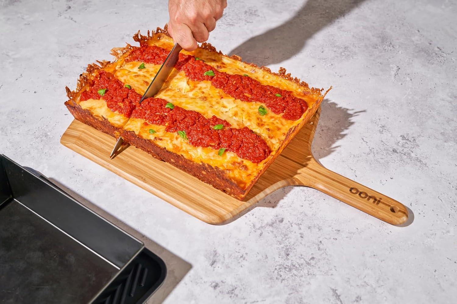 Small Non-Stick Aluminum Detroit-Style Pizza Pan with Lid