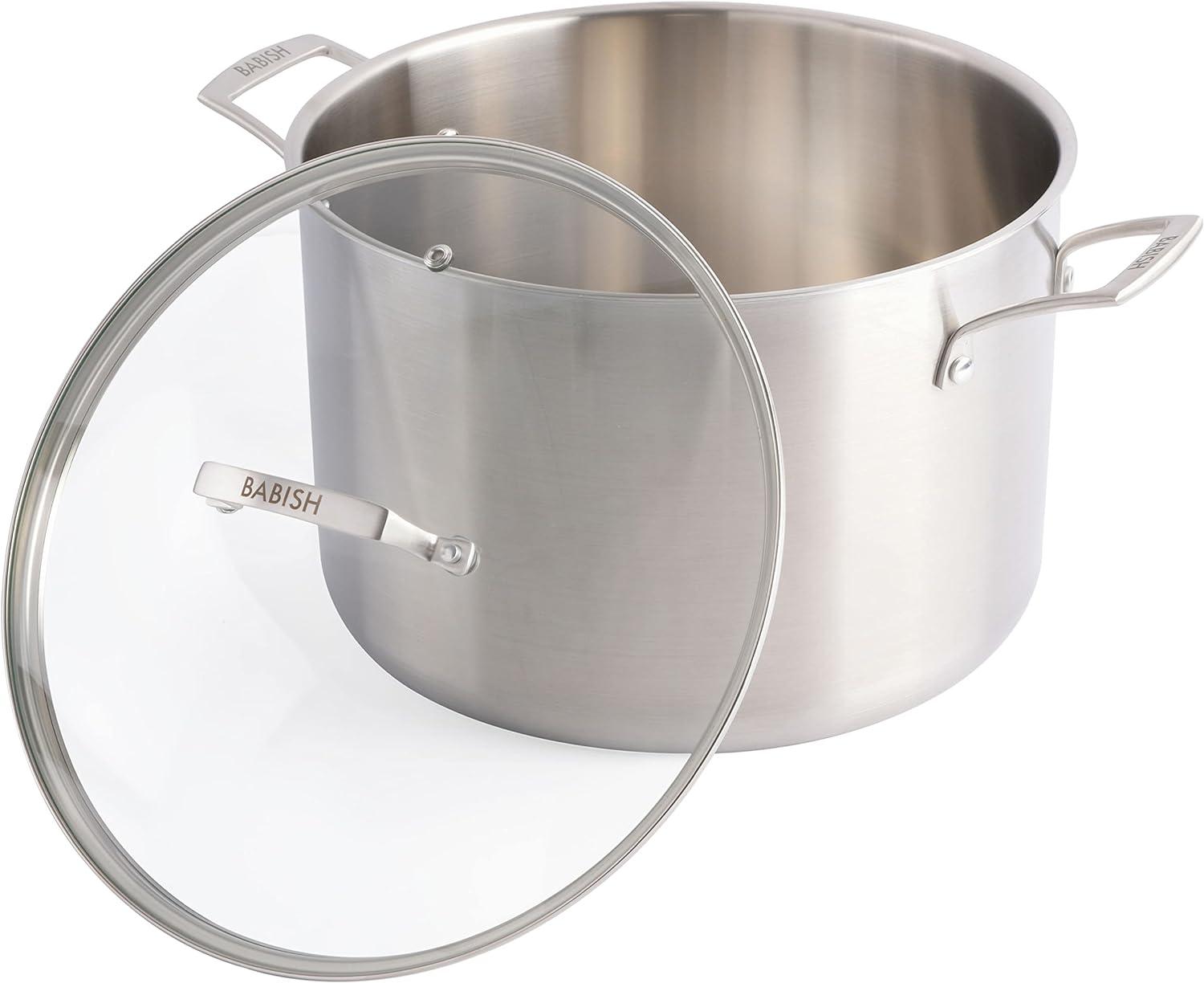 Babish 12 Quarts Stainless Steel Stock Pot