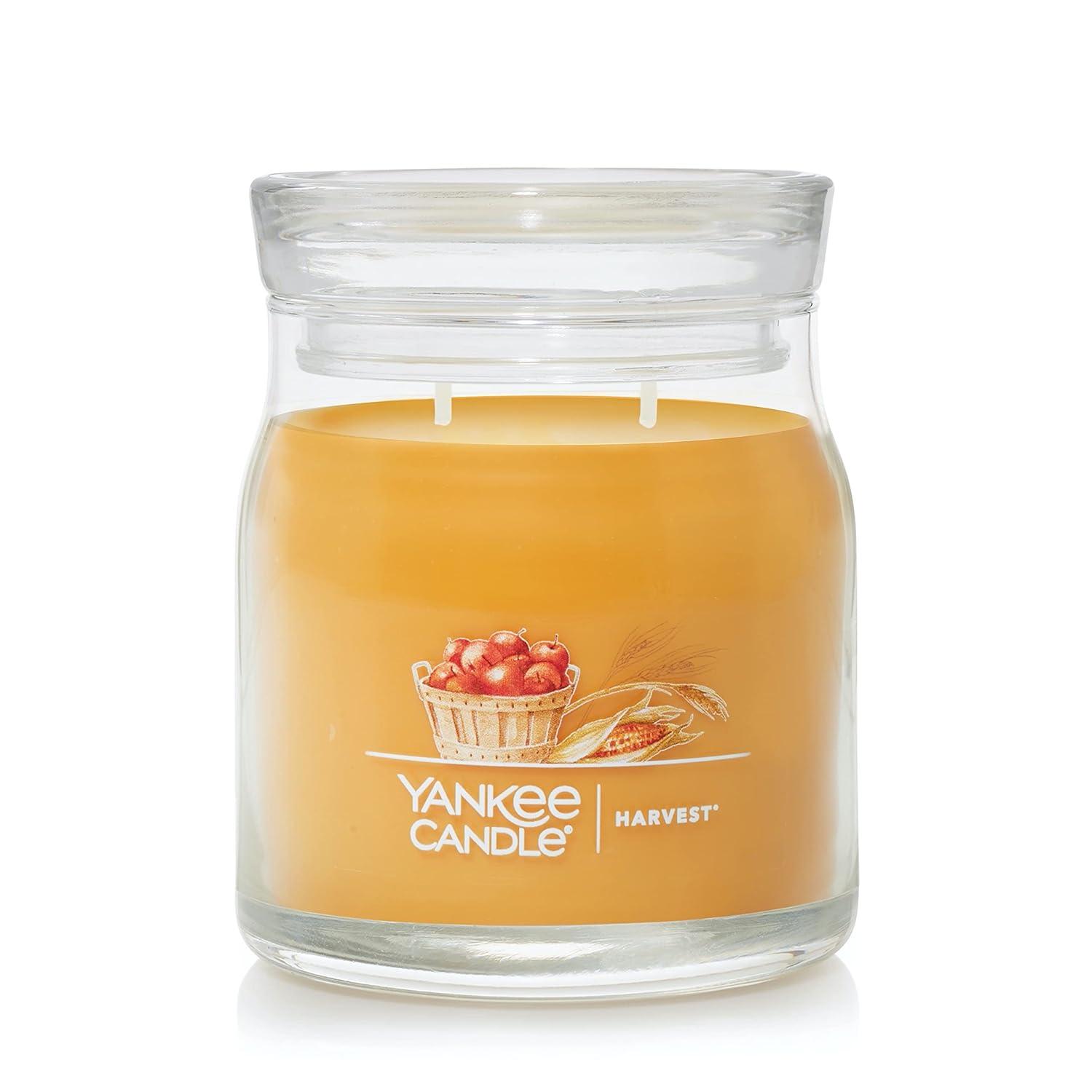 Harvest Scented Red Soy Jar Candle
