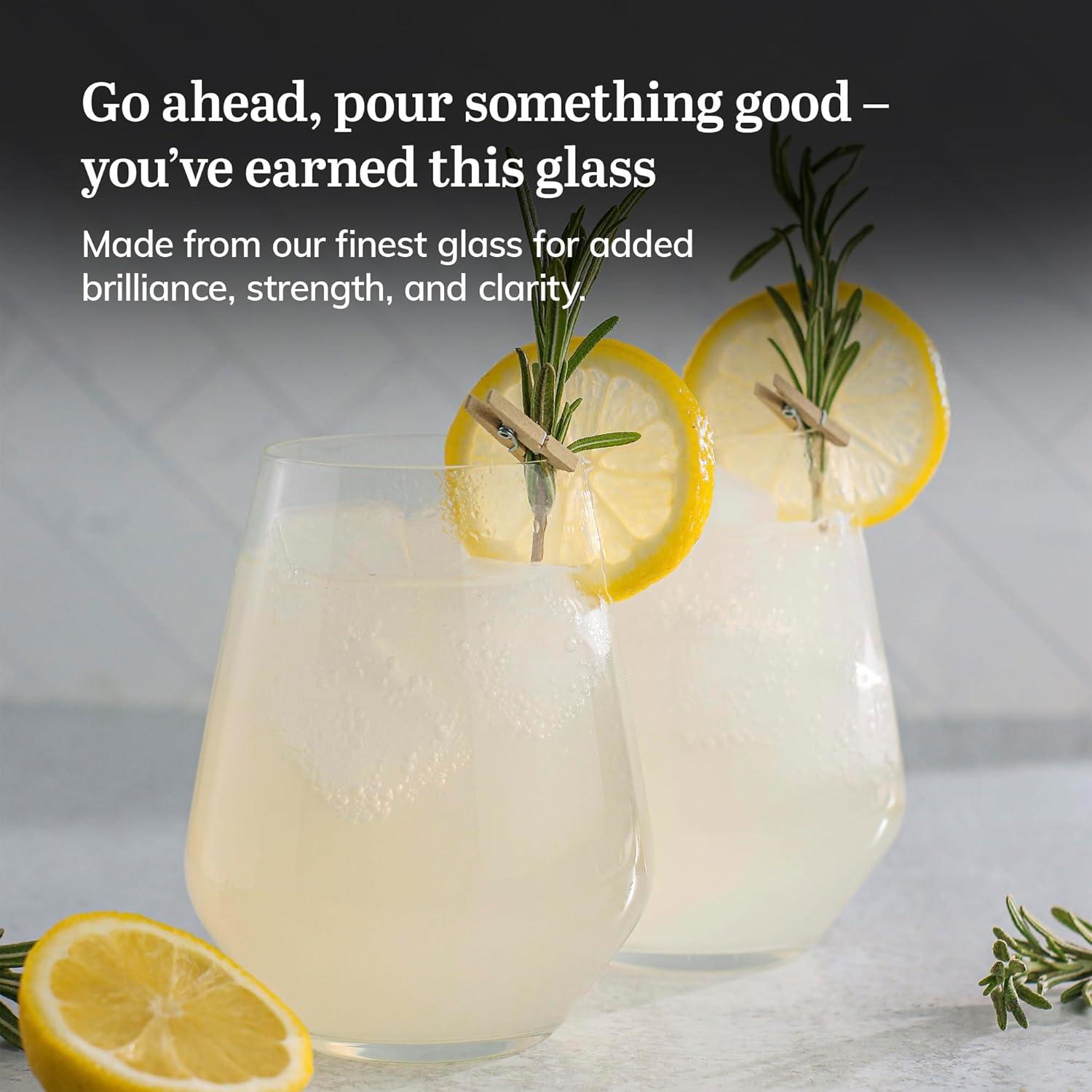 Signature-Greenwich Stemless Wine Glasses (Set of 6)