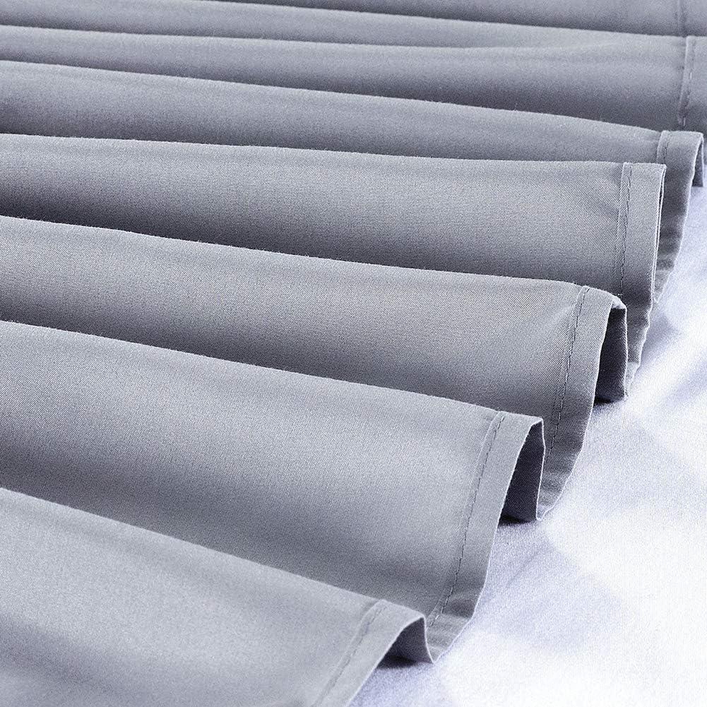 Gray Queen/King Polyester Cotton Wrap Around Bed Skirt