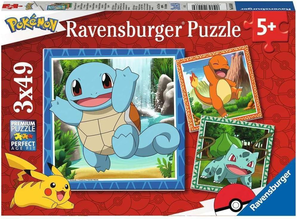 Ravensburger 5586 Pokemon Jigsaw Puzzles for Kids Age 5 Years Up-3x 49 Pieces-Pikachu