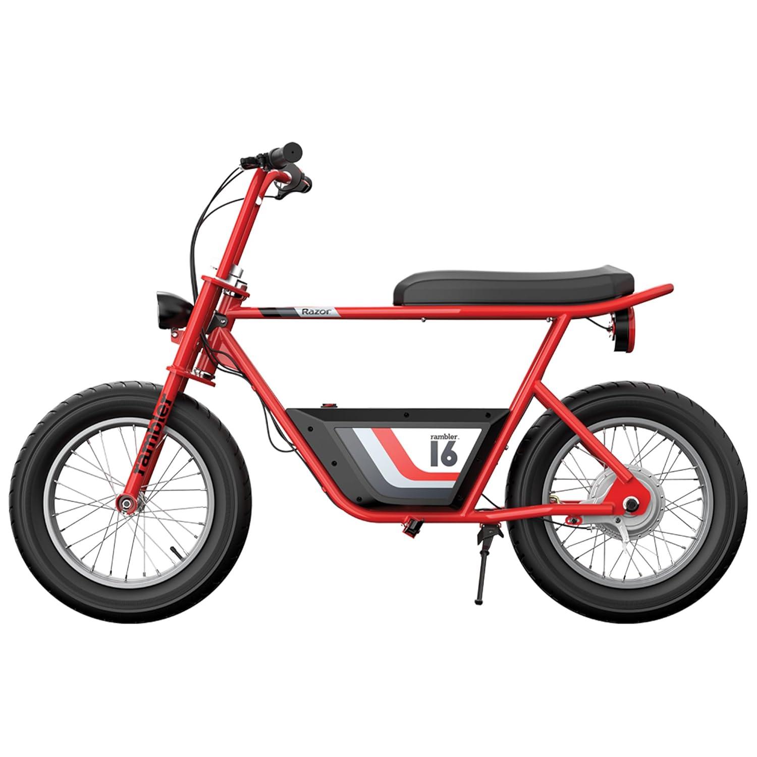 Open Box Razor Rambler 16 Electric Minibike w/350W Motor & 36V Battery