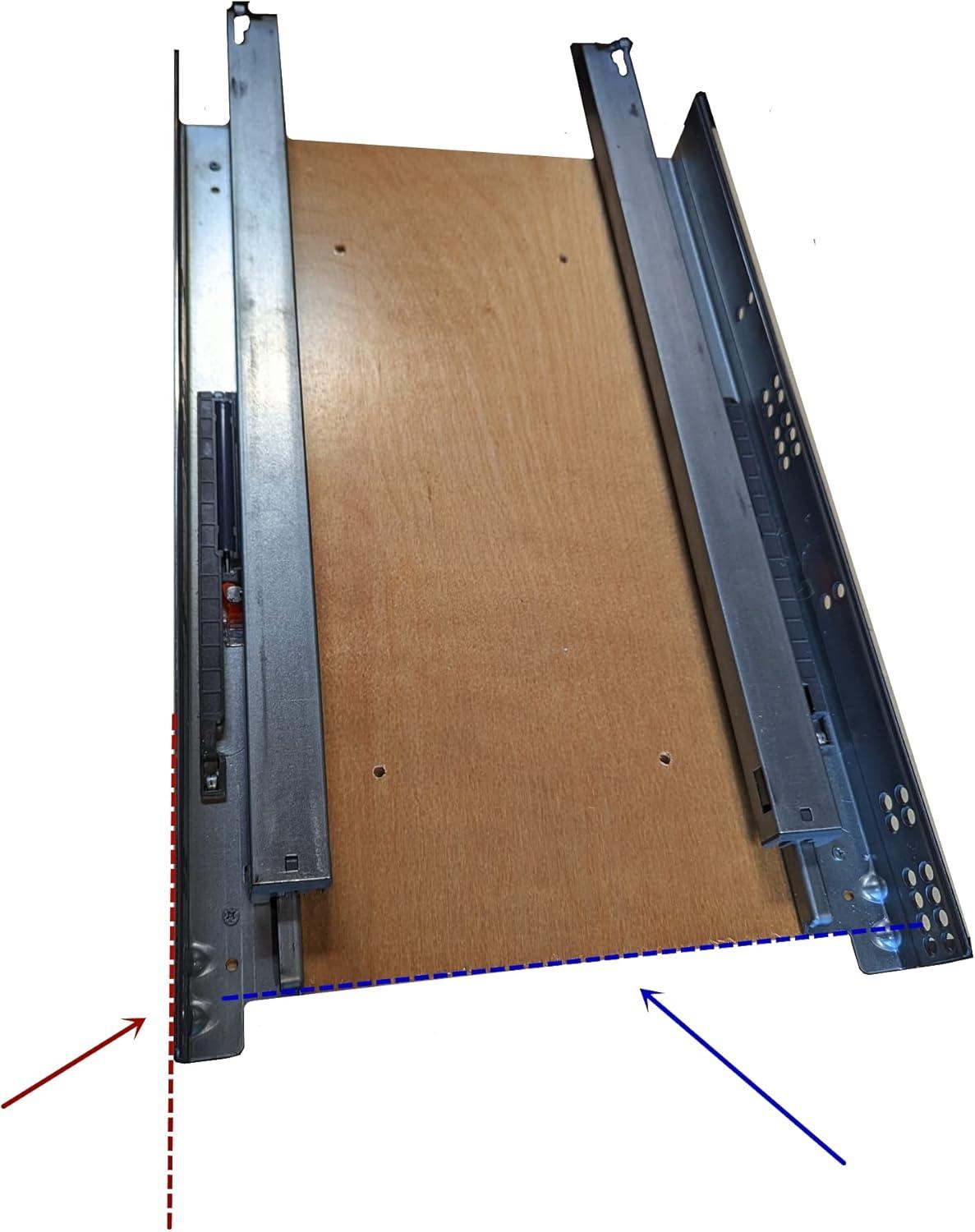 D.I.Y Kitchen Pull Out Trash Can System Wooden Frame Rollout Cabinet Organizer 11''Width (Trash Can Not Included)