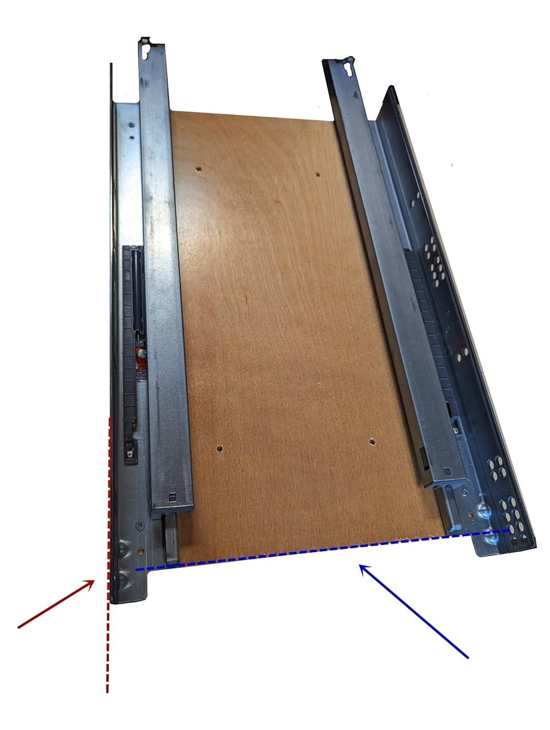D.I.Y Kitchen Pull Out Trash Can System Wooden Frame Rollout Cabinet Organizer 11''Width (Trash Can Not Included)