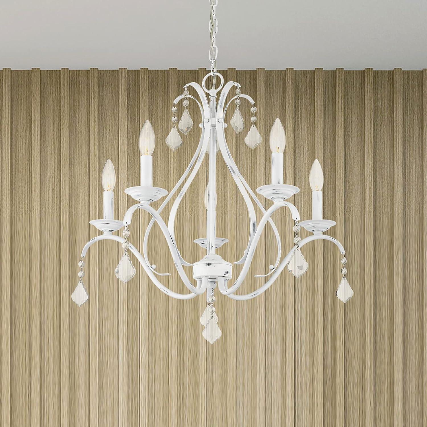 Caterina English Bronze 5-Light Crystal Chandelier