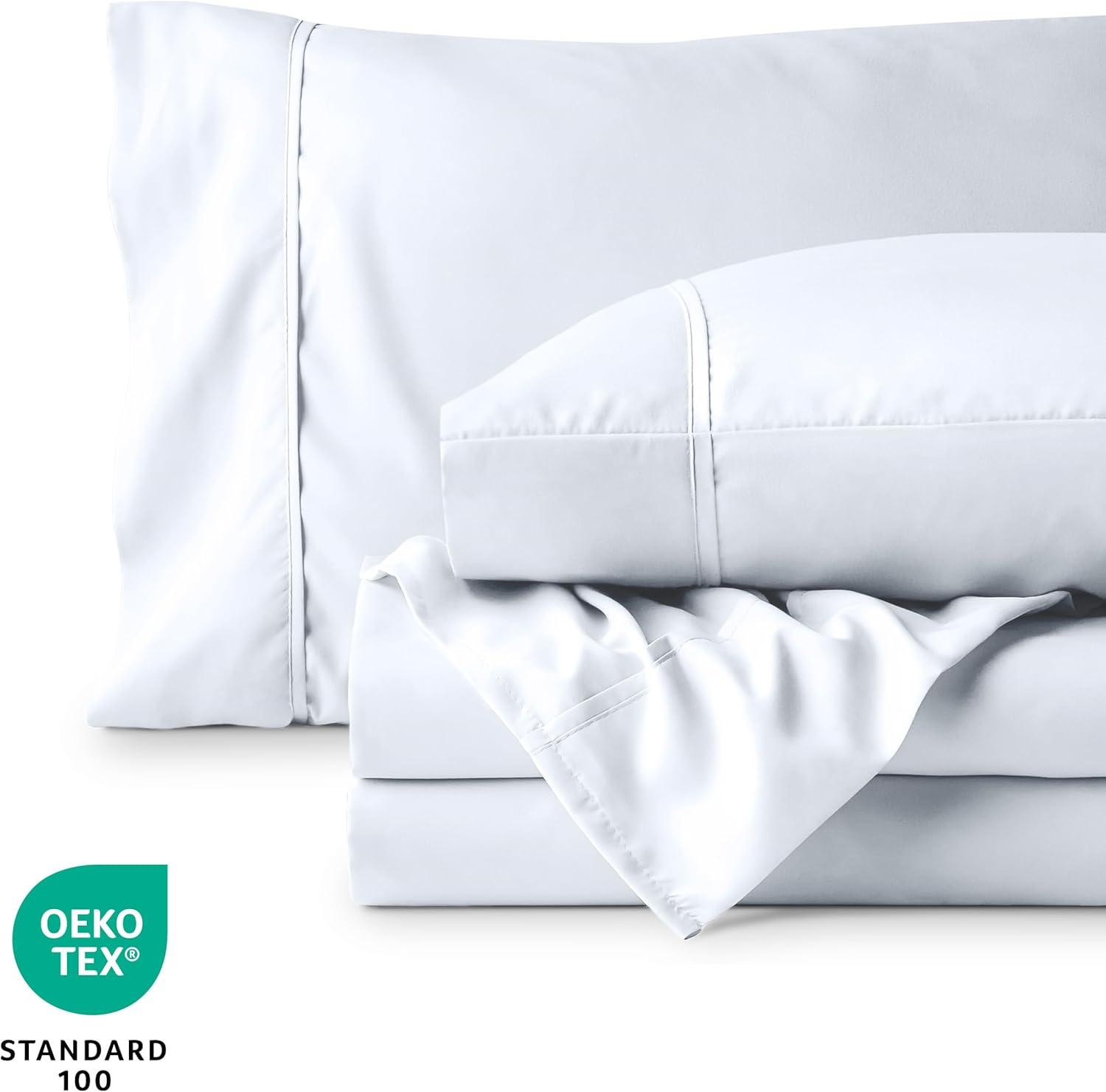 Queen Cypress 22 Inch Extra Deep Pocket Sheet Set, Double Brushed Microfiber Sheets by Bare Home