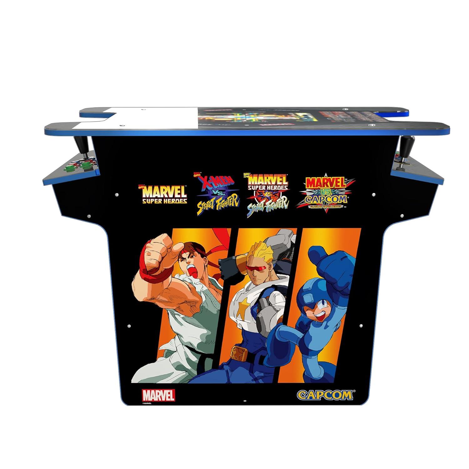 Arcade1UP Marvel vs. Capcom Head-to-Head (H2H) Gaming Table with Lit Deck