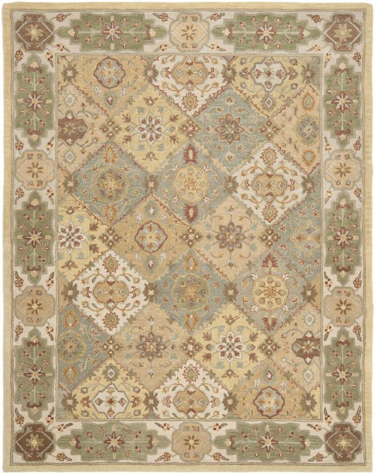 SAFAVIEH Heritage Regius Traditional Wool Area Rug, Multi/Ivory, 9'6" x 13'6"