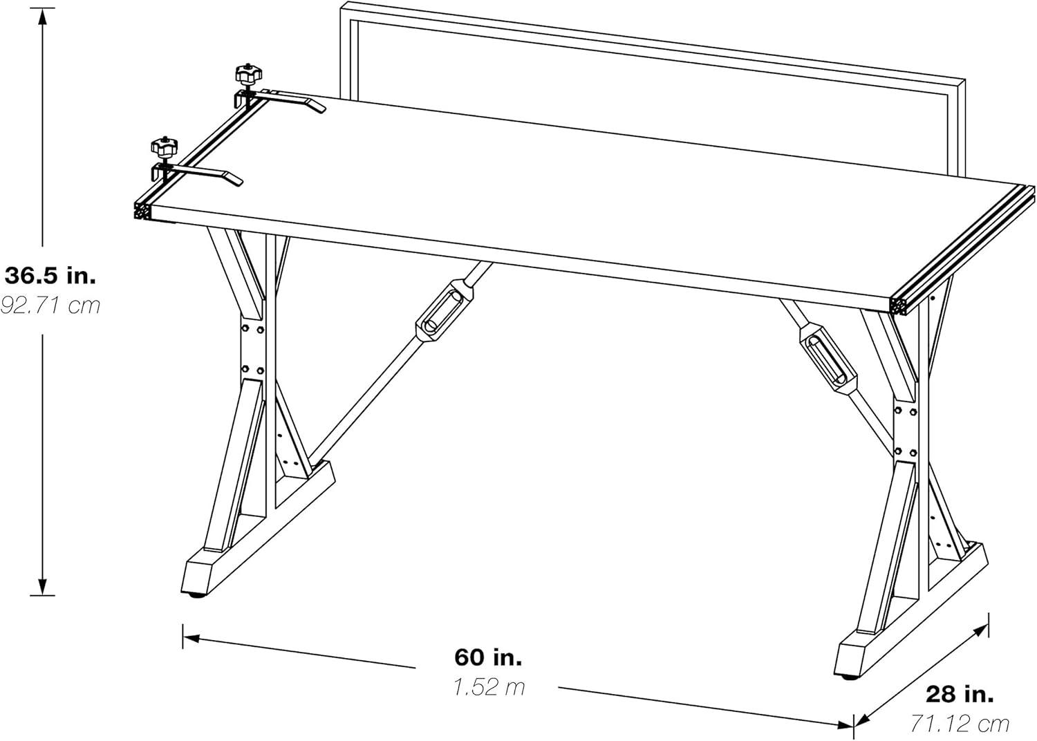 Creator Instructable Desk in Gray by OSP Home Furnishings