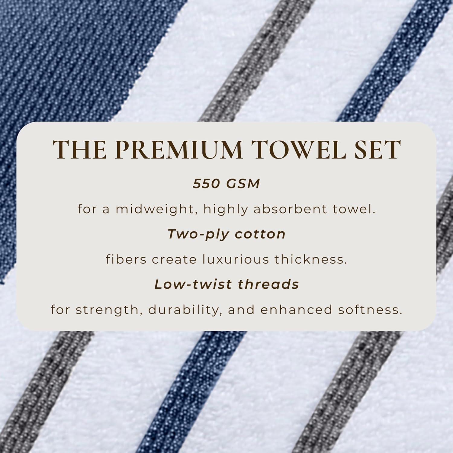 FreshFolds Cotton Blend Decorative 6-Piece Towel Set