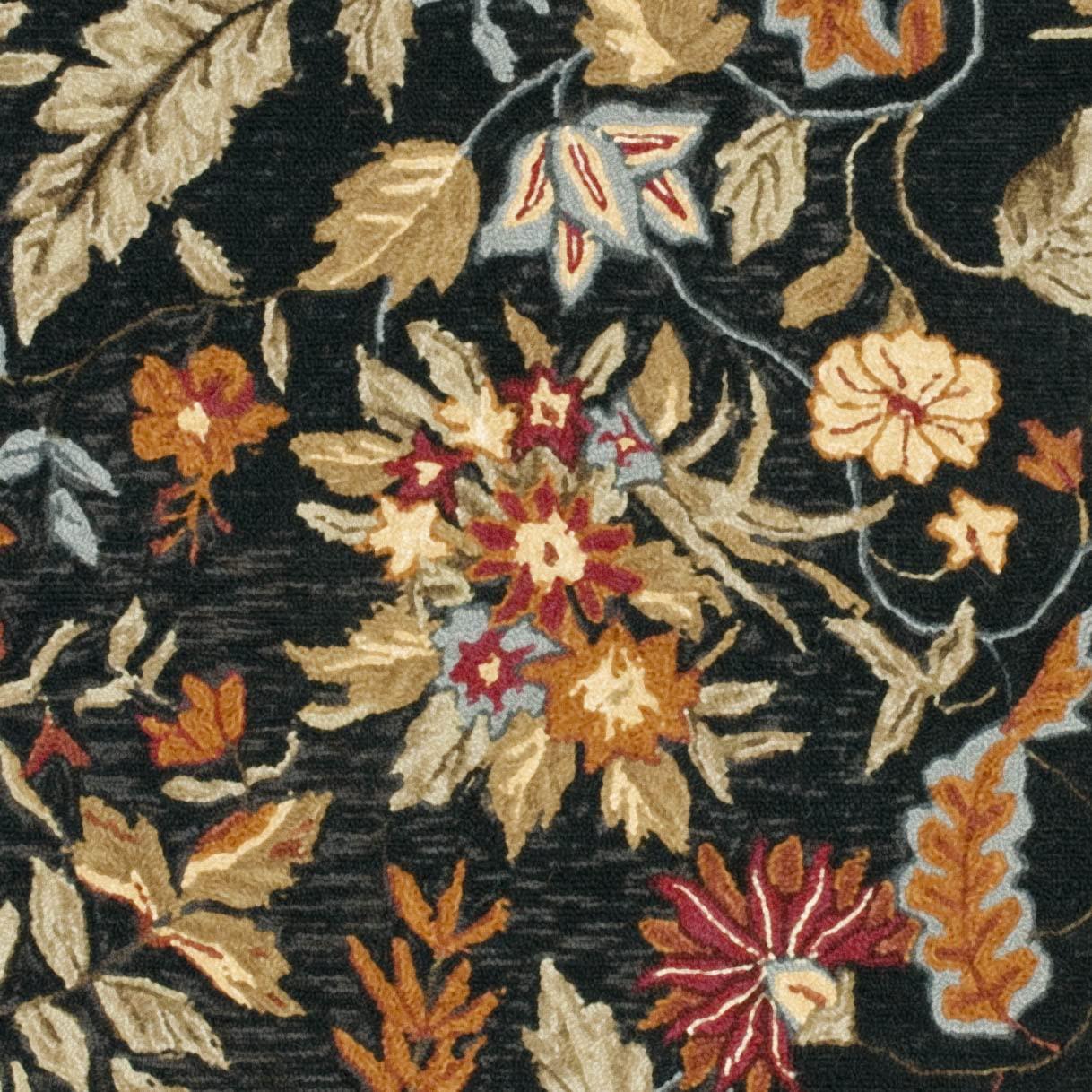 Chelsea HK141 Handmade Area Rug - 4'x4' - Black - Safavieh