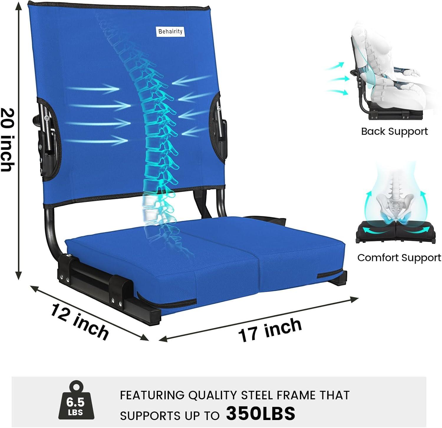Folding Stadium Seat with Cushions