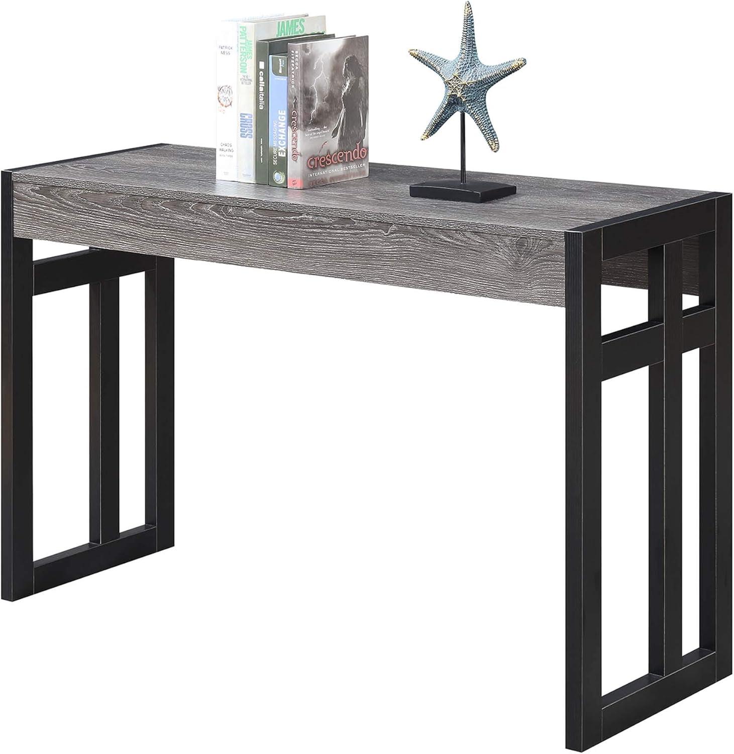 Convenience Concepts Monterey Console Table, Weathered Gray/Black