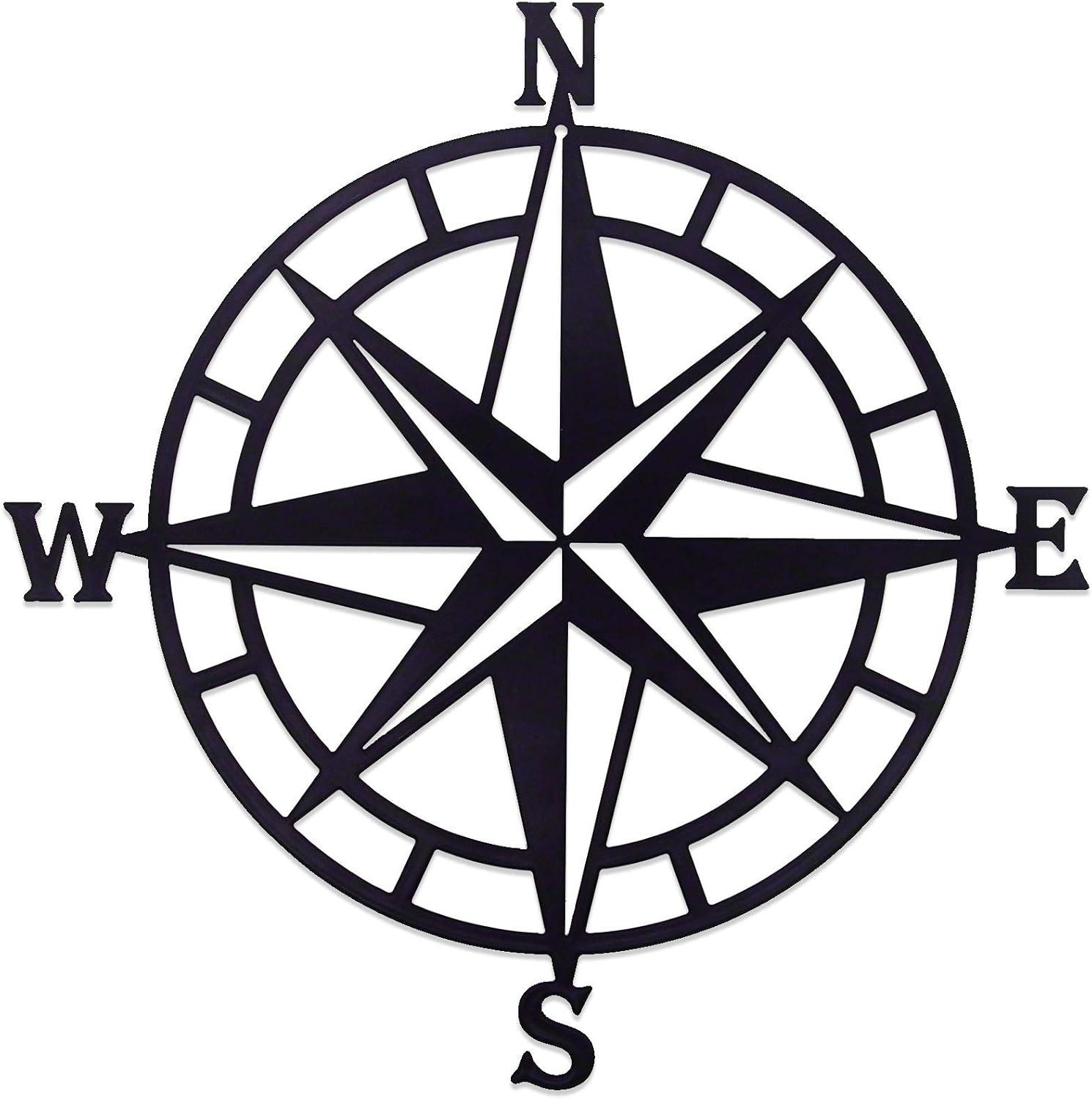 Apmemiss Clearance 11 Inches Metal Decorative Nautical Compass Wall Decor, Living Room Bedroom office Porch Garden Patio Signs Wall Hanging Art Beach theme Home Decoration