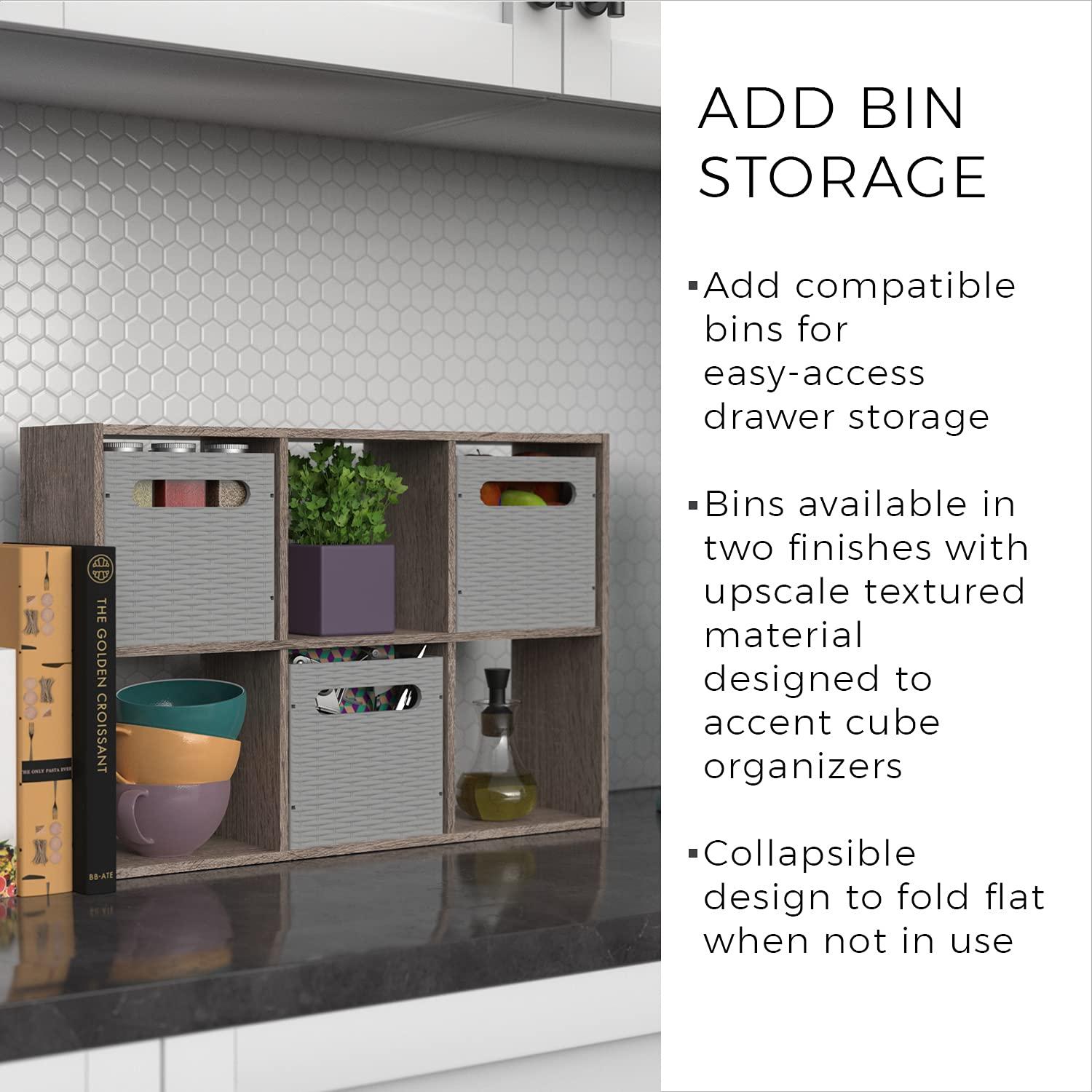 Mini 6-Cube Desktop or Wall Mounted Bookcase