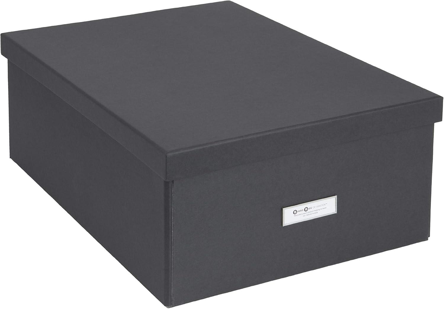 Bigso Katrin Collapsible Storage Box with Labelframe - Simple Assembly without Tools