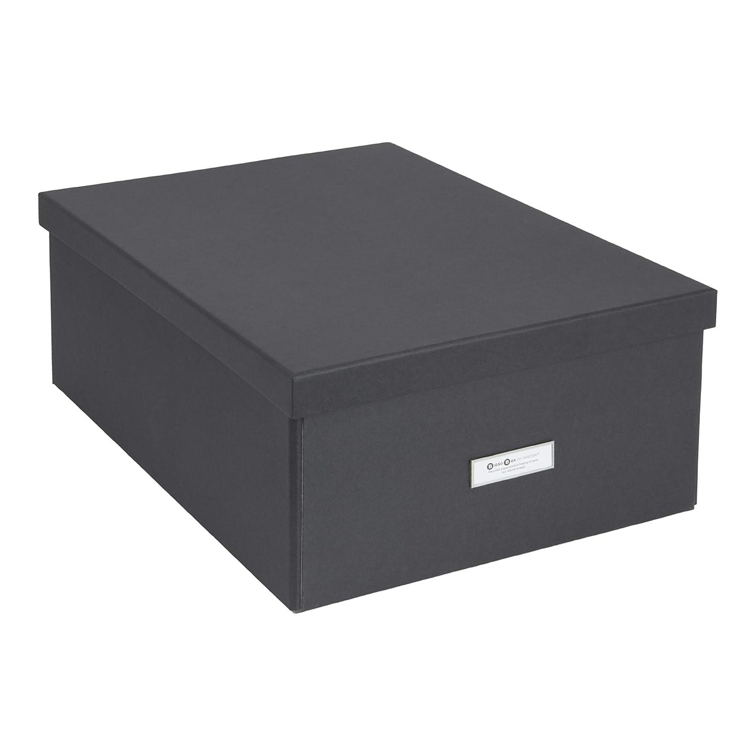 Bigso Katrin Collapsible Storage Box with Labelframe - Simple Assembly without Tools