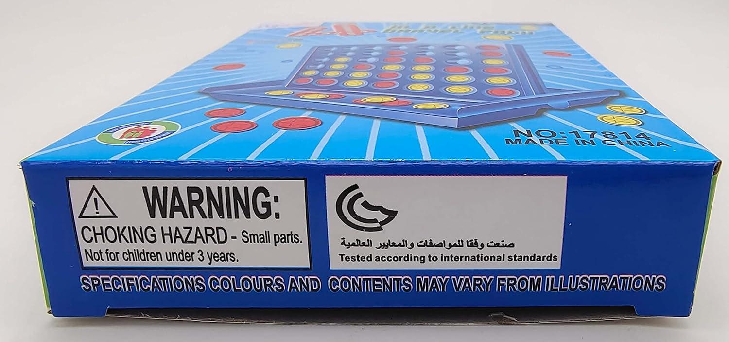 FNNMNNR Four in a Row Line Up 4 Gaming Fun Set  Travel Portable Convenient Size  Classic Fun Educational Family Games