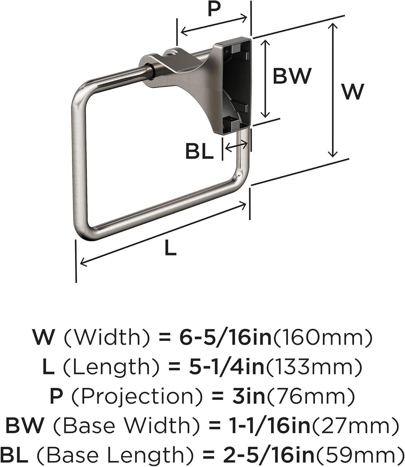 Amerock Davenport Wall Mounted Towel Ring