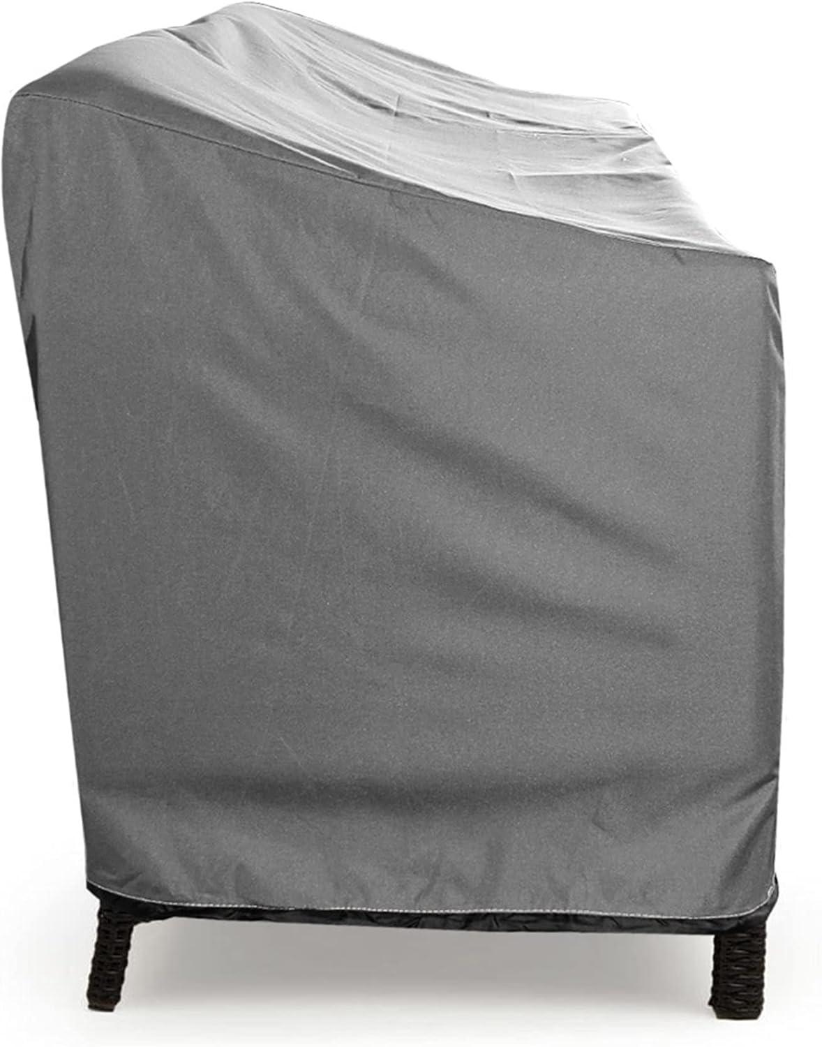 Love Seat Outdoor Furniture Weatherproof Cover - 48" x 32.5" x 31" - Gray