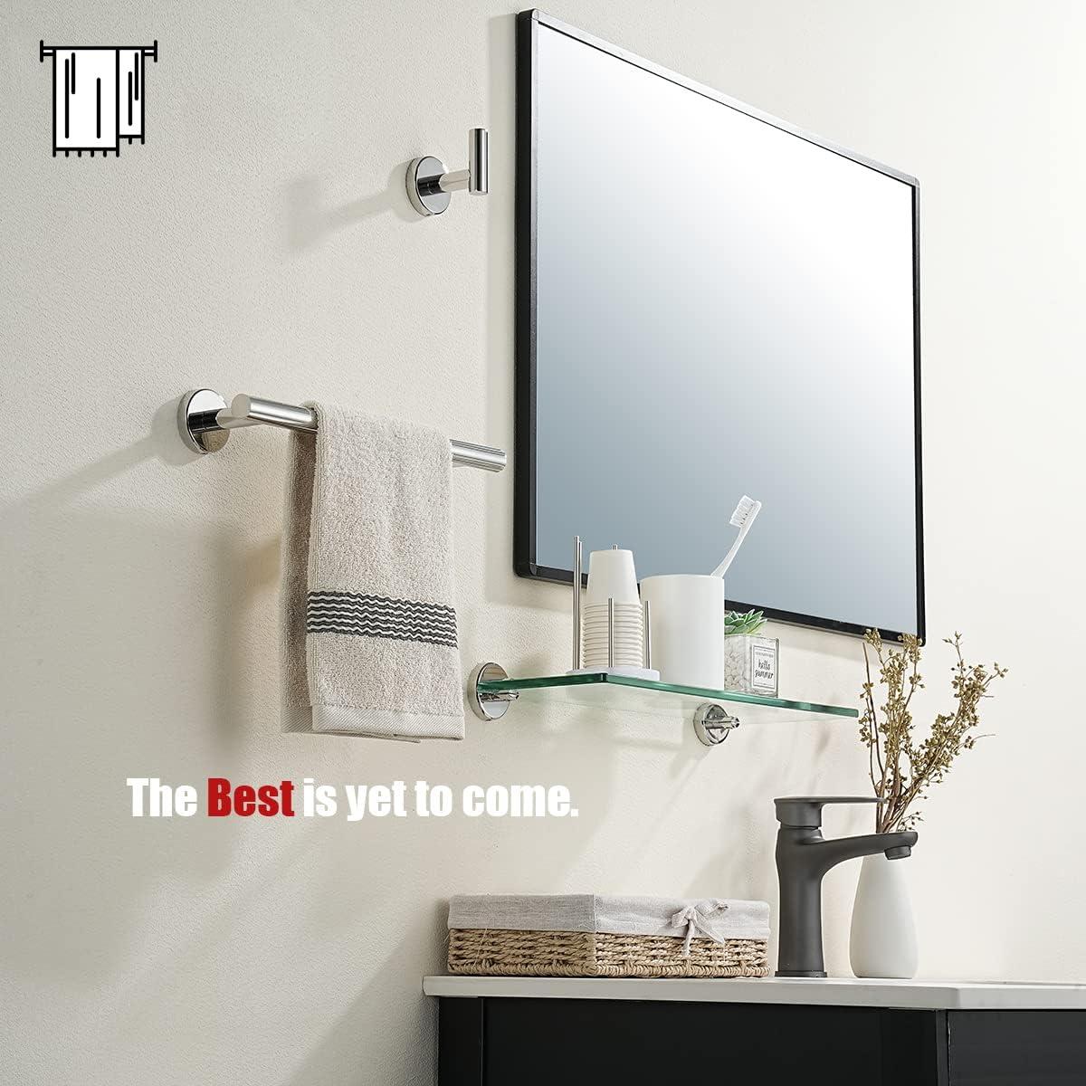 Chrome Stainless Steel Wall Mounted Towel Bar, 12 Inch