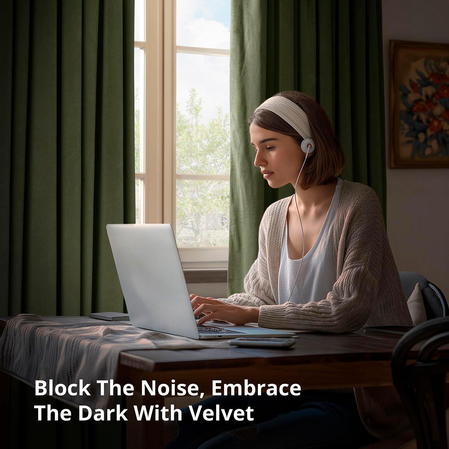 Half Price Drapes Signature Hunter Green Velvet Blackout Curtains For Bedrooms (1 Panel), 50WX 84L