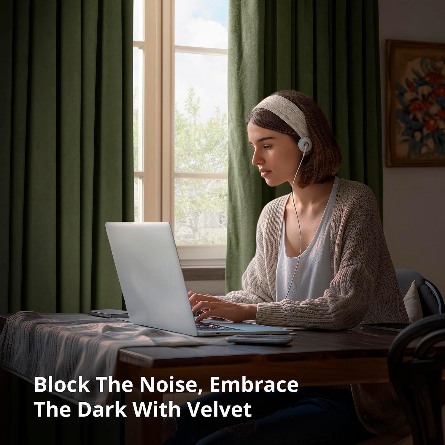 Half Price Drapes Signature Hunter Green Velvet Blackout Curtains For Bedrooms (1 Panel), 50WX 84L