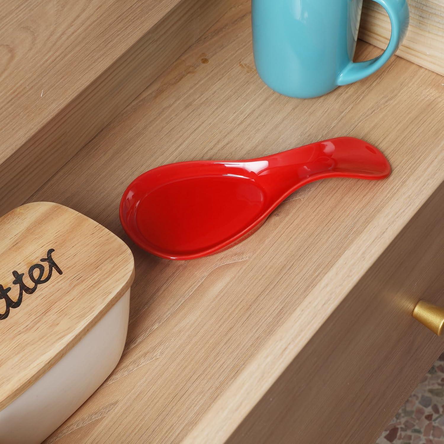 Red Barrel Studio® Newmont Ceramic / Porcelain Oval Spoon Rest
