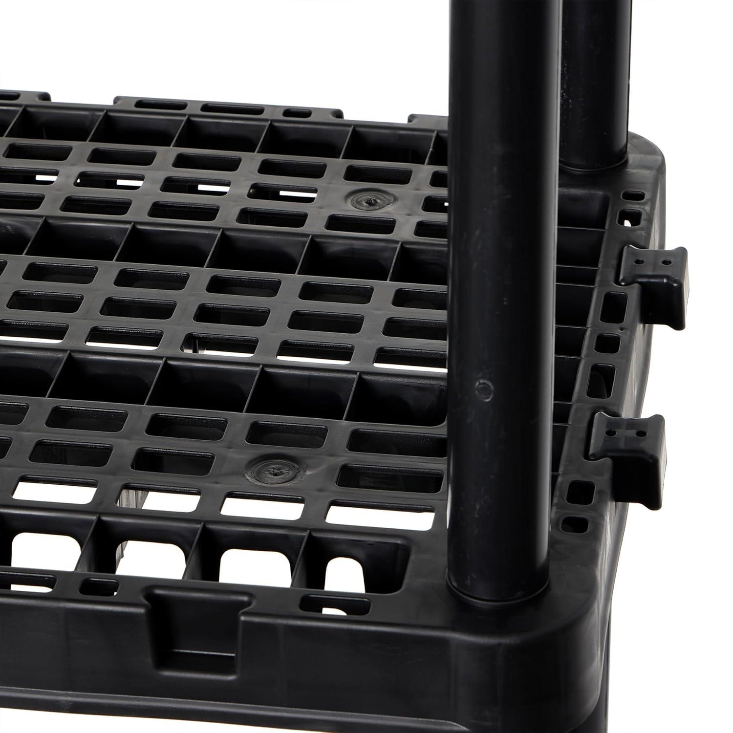 Gracious Living Storage 36'' W Plastic Shelving Unit