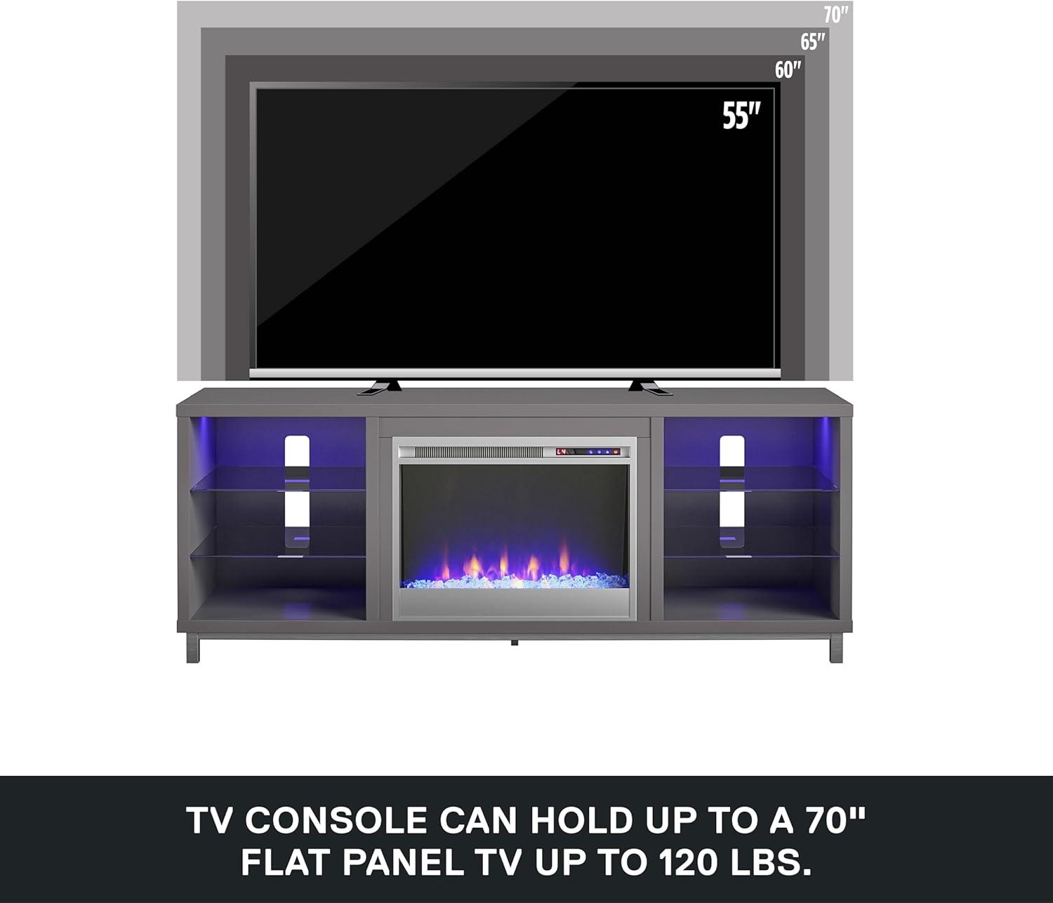 Lumina Fireplace TV Stand for TVs up to 70"