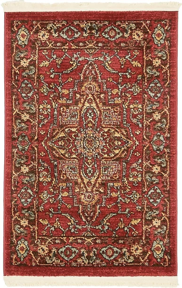 Unique Loom 2' 0 x 3' 1 Red Sahand Ardashir Area Rug