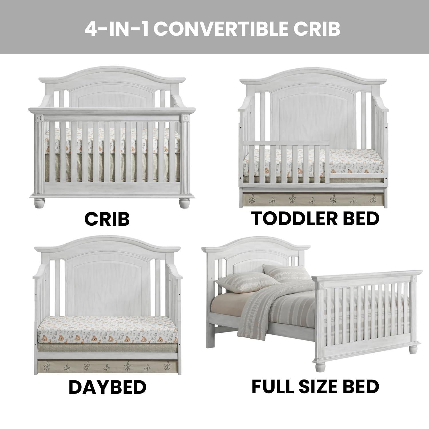 Oxford Baby London Lane London Lane 4 In 1 Convertible Crib