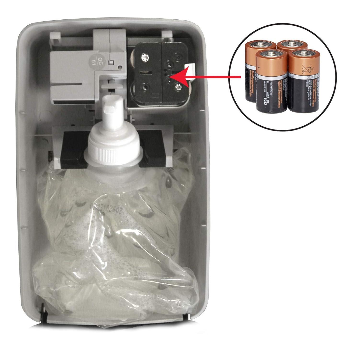 Black Automatic Wall Mount Soap Dispenser with Trim