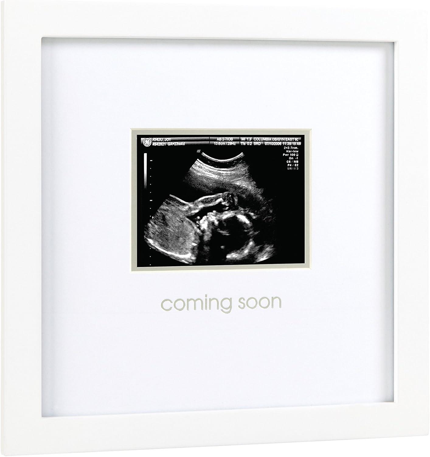 Pearhead "Coming Soon" Sonogram Frame, White
