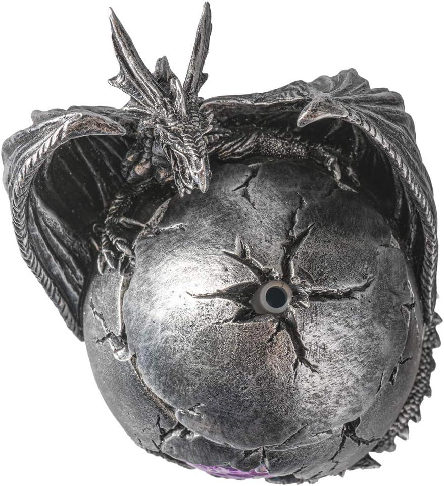Pacific Giftware Mystical Dragon Egg Shape Aroma Diffusers for Essential Oils 4 Timer Color Changing LED Night Light Auto Off Gothic Fantasy Home Decor