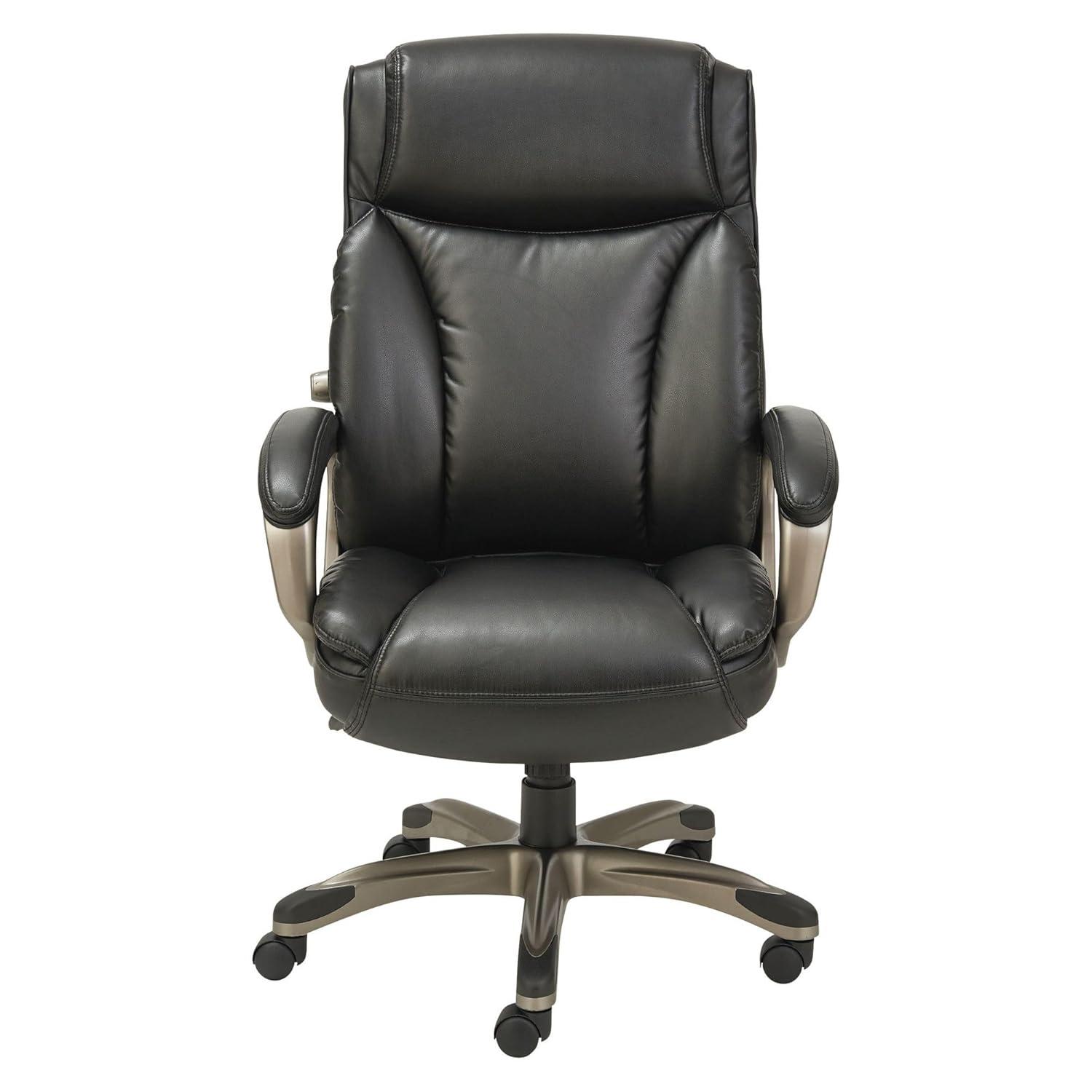 Alera Office Desk Chair, High-Back, Black/Graphite