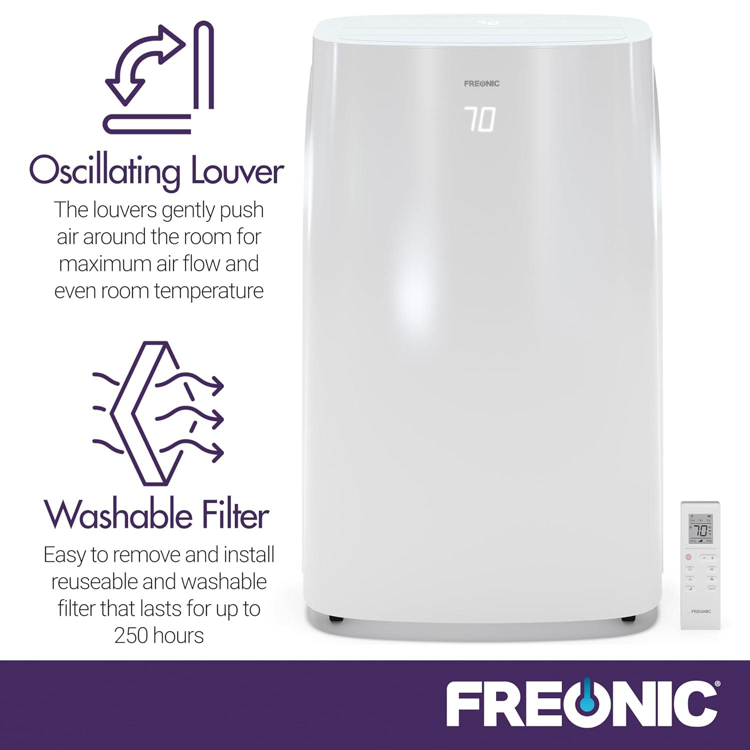 Freonic 10,000 BTU (7,500 BTU DOE) Portable Air Conditioner