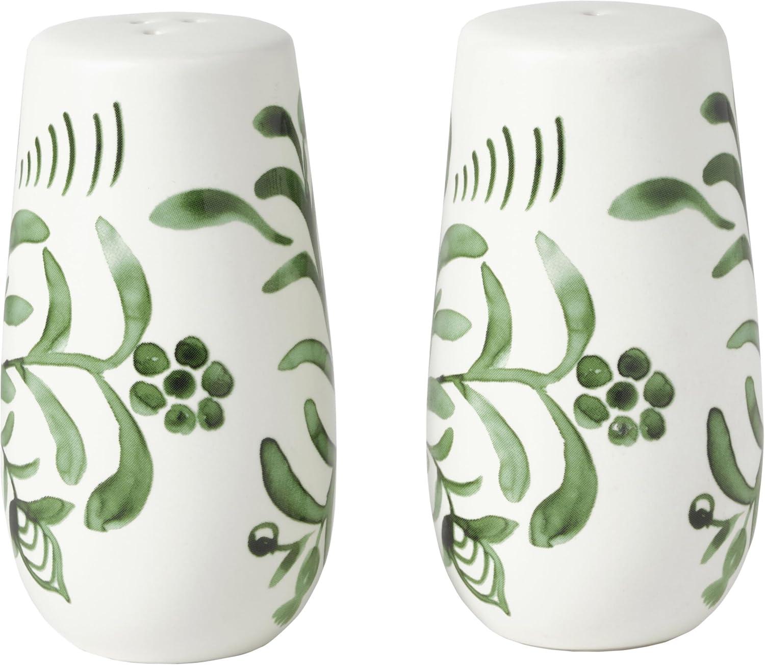 Fitz and Floyd Fitz And Floyd Green Sicily Serve Bowl/Salt & Pepper Set