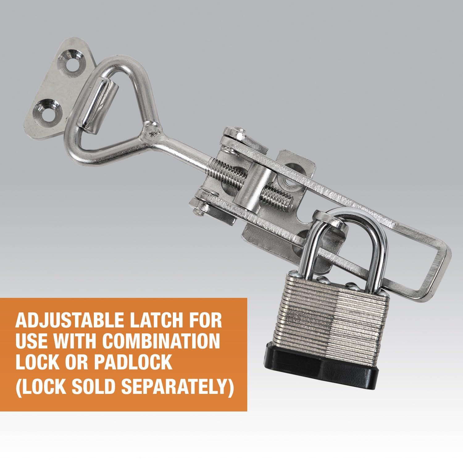 Buyers Products Draw Latch,Silver,1 in H 3049352