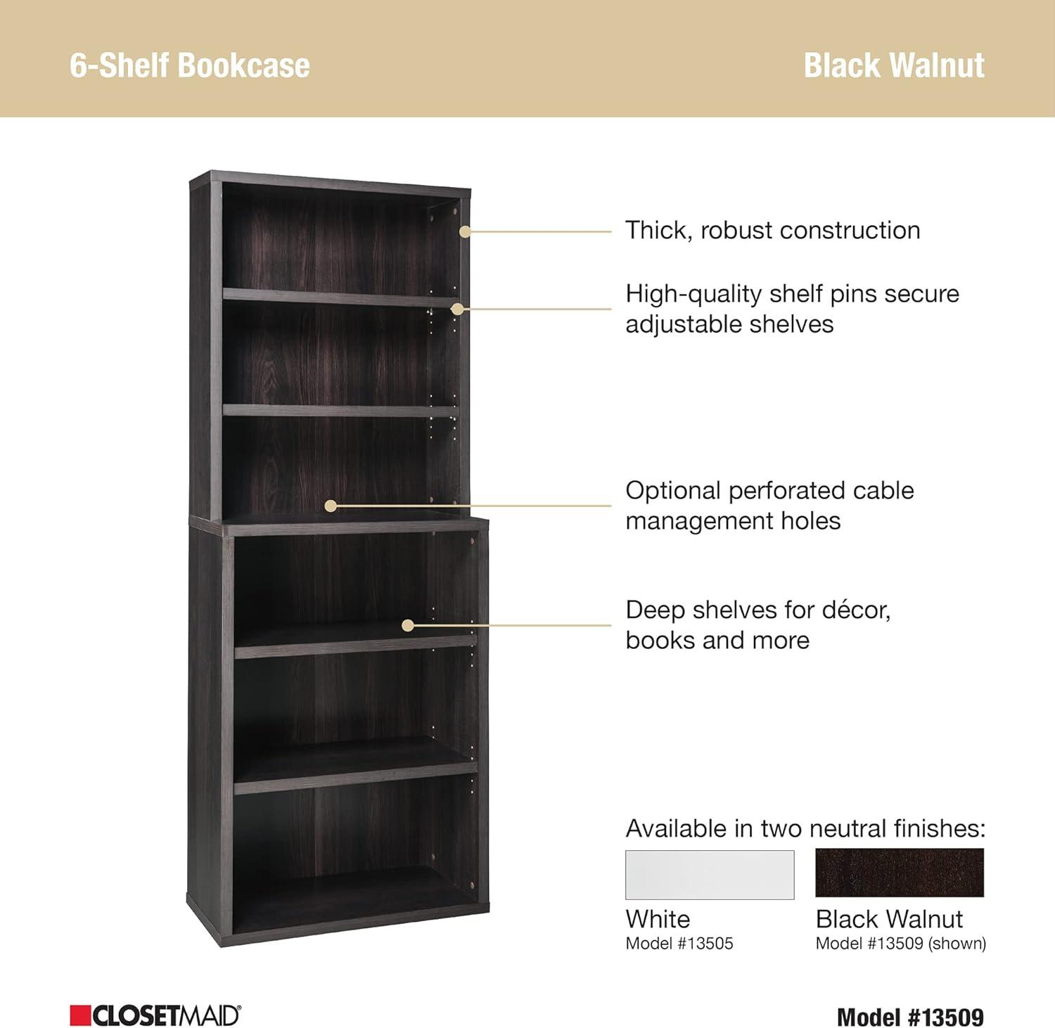 Decorative 82.3" H x 30" W Standard Bookcase