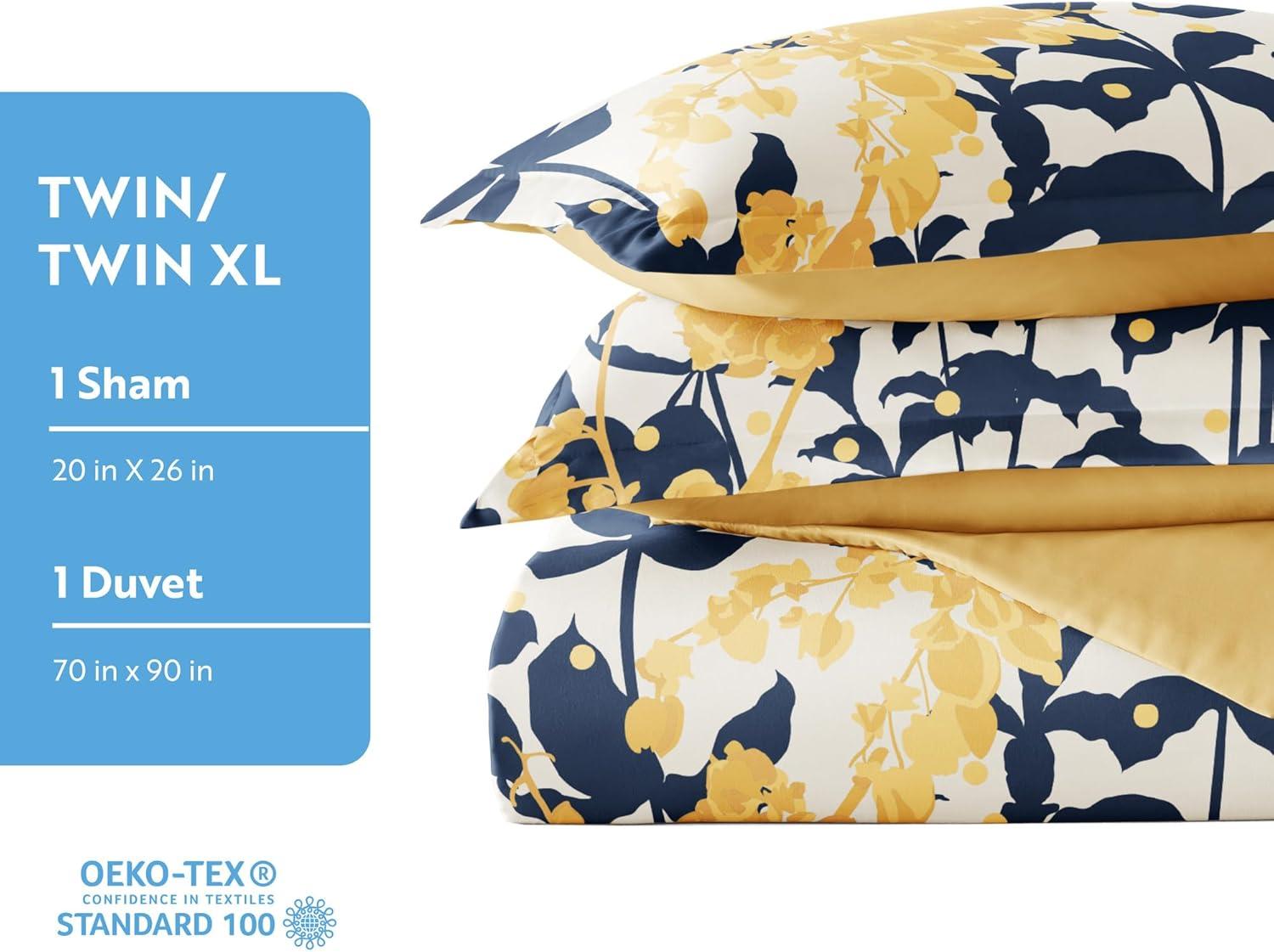 Boho Flower Reversible Duvet Cover Set