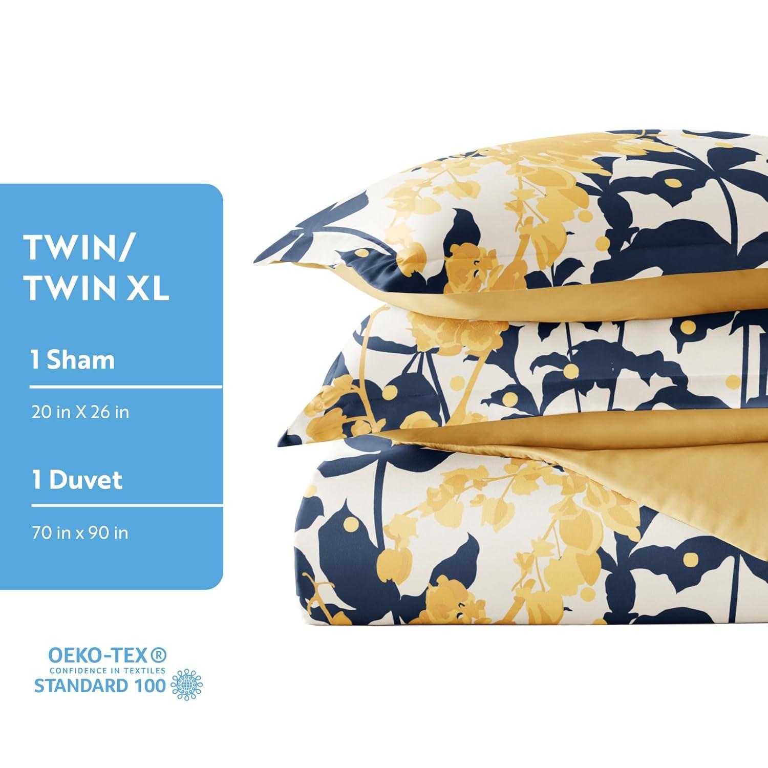 Boho Flower Reversible Duvet Cover Set