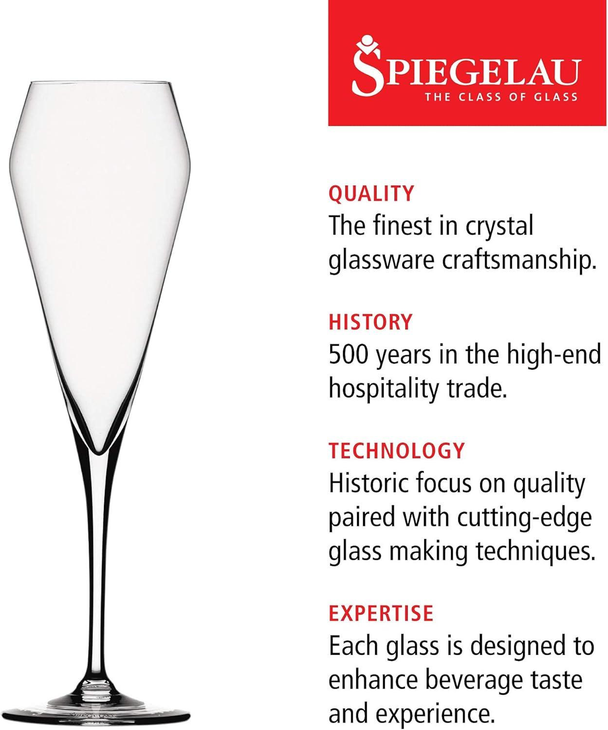 Spiegelau Willsberger 9-Oz. Champagne Glasses, Set of 4