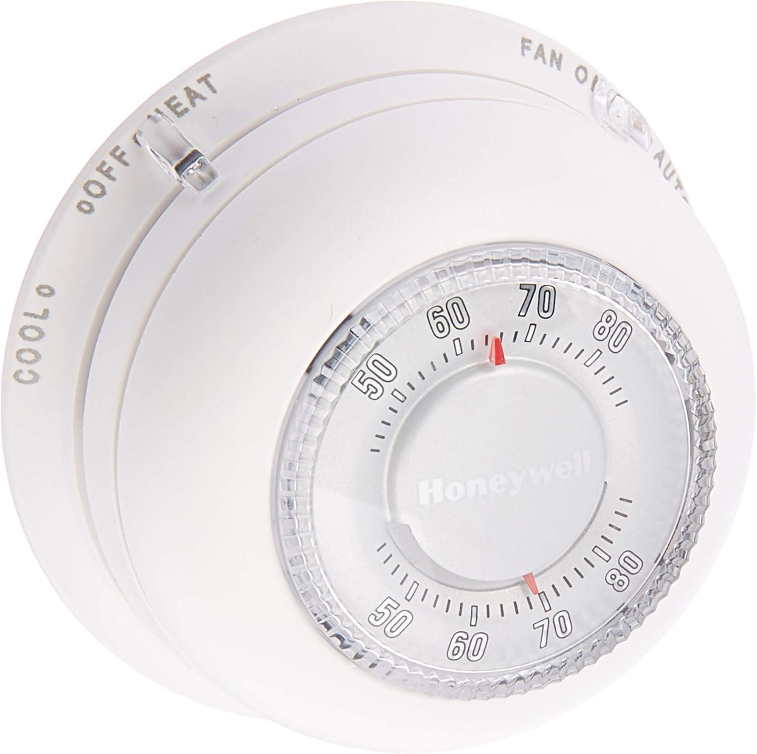 White Round Low Voltage Digital Heat Pump Thermostat