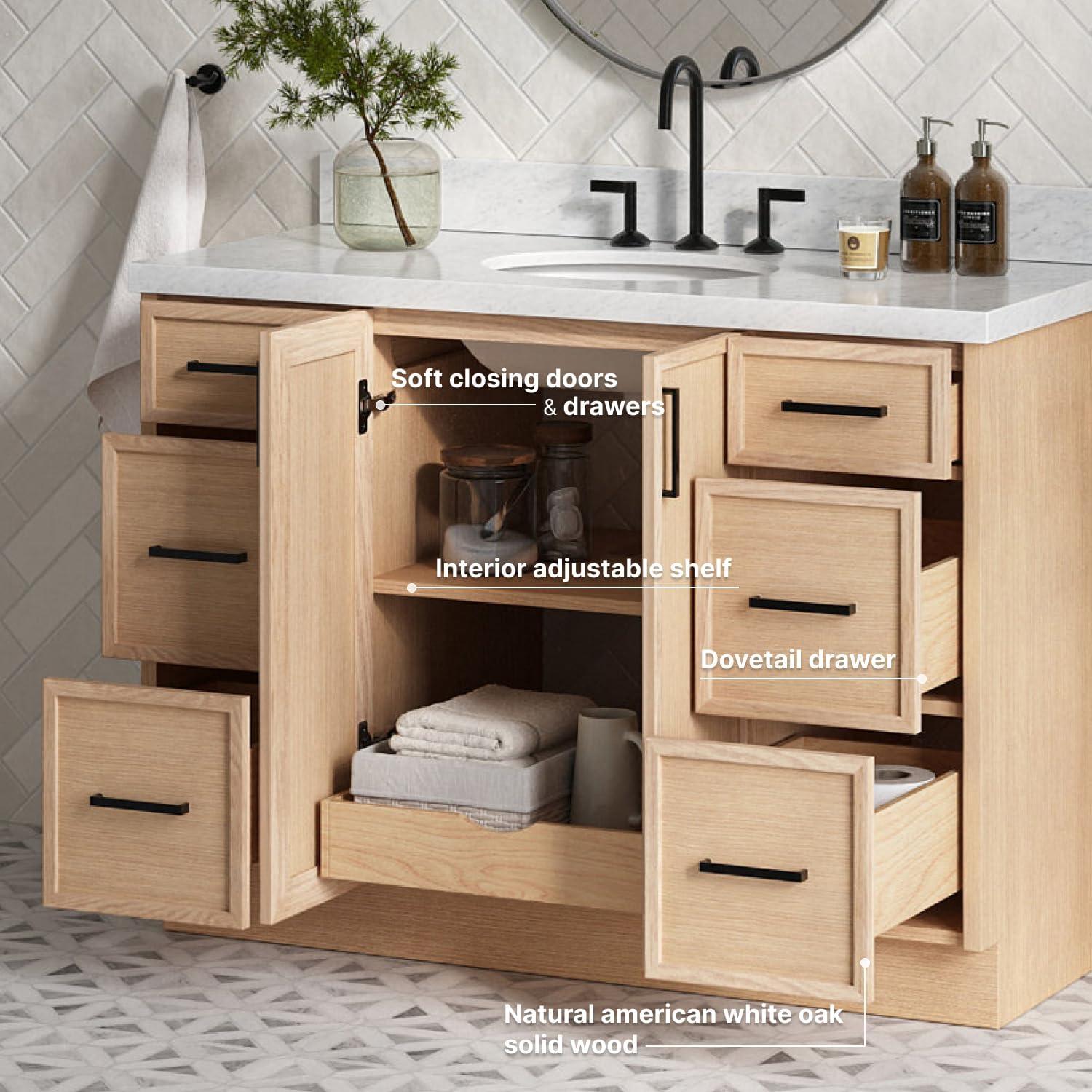 ARIEL Kelly 48 Single Bathroom Vanity Base Only