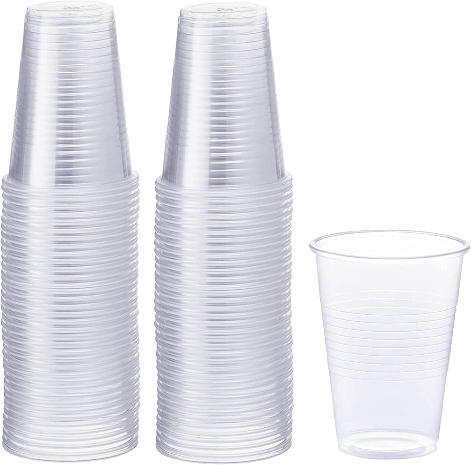PAMI 9 Oz Clear Plastic Cups for Party Disposable Drinking Cups, 960-Pack