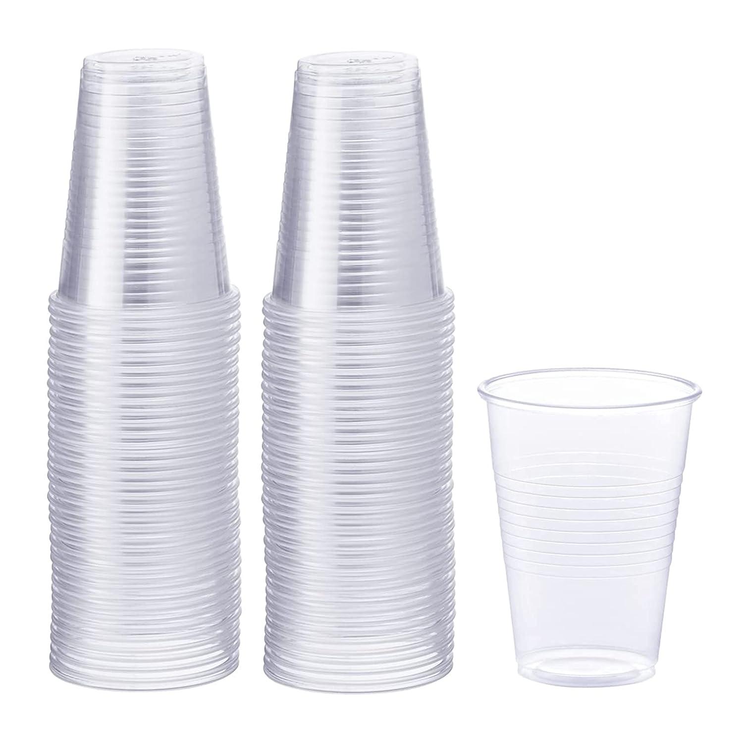 PAMI 9 Oz Clear Plastic Cups for Party Disposable Drinking Cups, 960-Pack